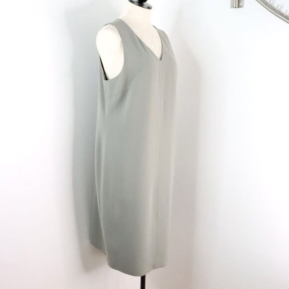 New Harvé Bernard Sport Women's 12 Sage Green Polyester Sleeveless Sheath Dress - Picture 2 of 12